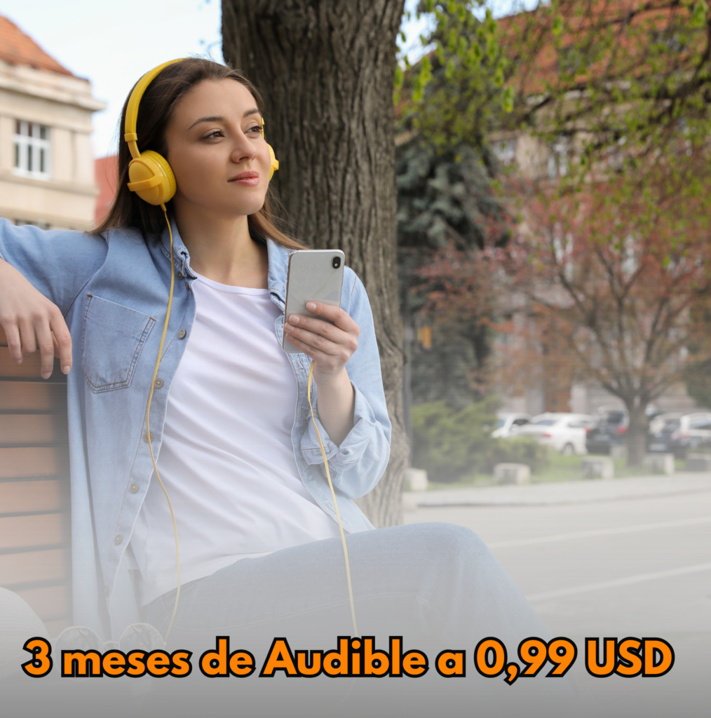 3 meses de suscripcion audible a 0,99 por mes durante 3 meses