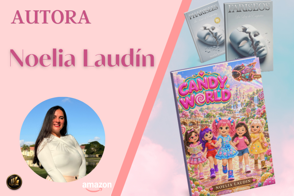 Noelia Laudín autora de Fariseos y Candy World
