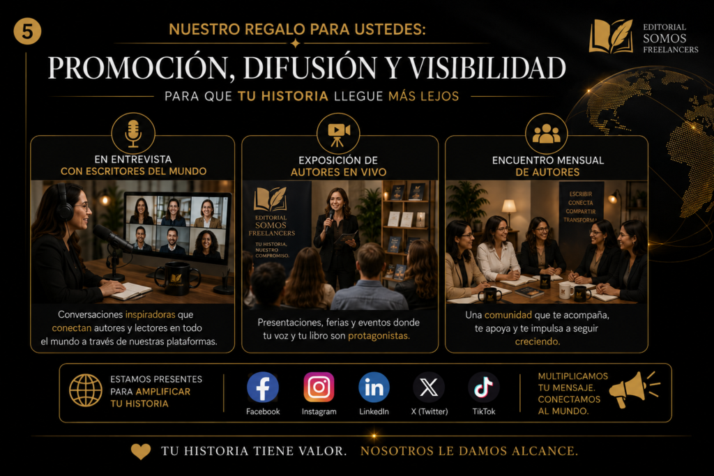 Nuestro regalo para ustedes: promoción, difusión y visibilidad