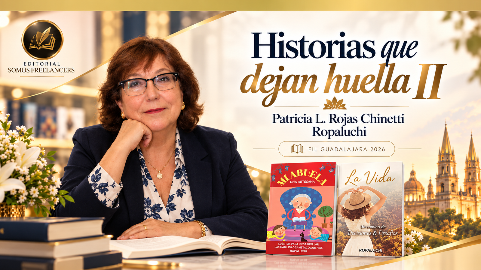 Conoce a Patricia L. Rojas Chinetti “Rophaluchi”, su trayectoria y los detalles de su presentación en la FIL Guadalajara 2026.